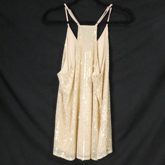 Unbranded | 2XL | Gold Sparkly Glitter Sequined Sleeveless Top - Picture 2 of 14